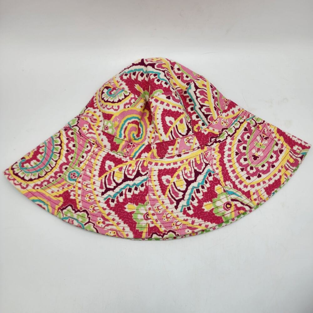 Vera Bradley Bucket Hat Womens One Size Multicolor Floral Paisley Summer Beach